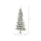 6.5ft. Pre-Lit Flocked Kiana Artificial Christmas Tree, Wide Angle Warm White LED Lights